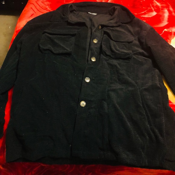 Courduroy flap pockets oversized - Picture 2 of 2